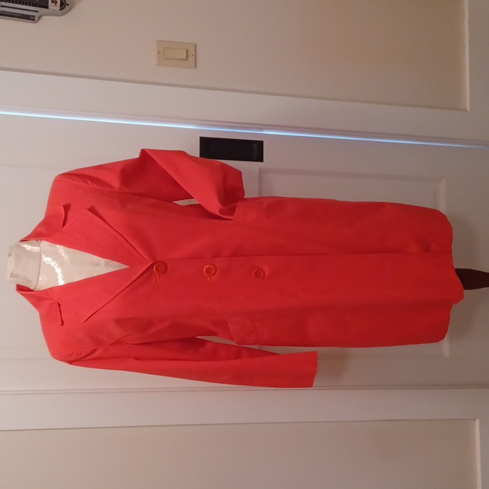 VTG Jones New York Signature Coral Trench Coat M